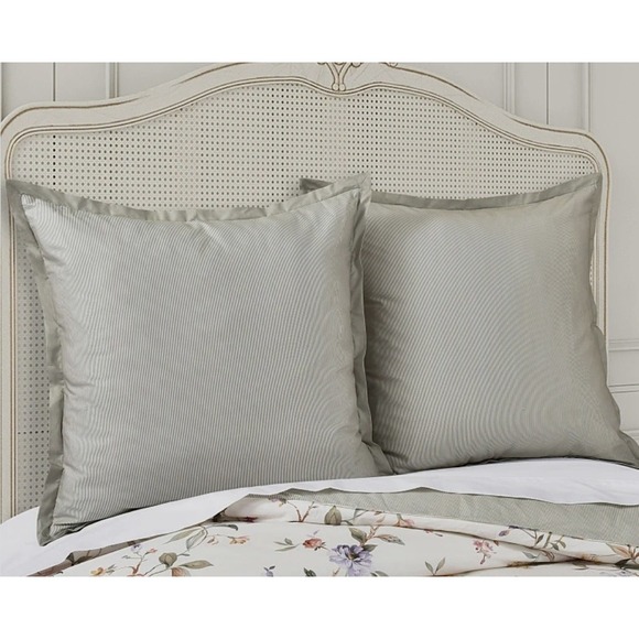 Piper & Wright Clarice Green Stripe Euro Sham (1 sham) by JQueen NY NWT L234 - Picture 1 of 6